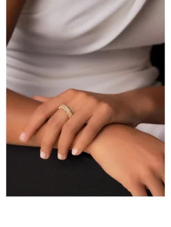 18K Gold Shimmer Alaia Diamond Eternity Band