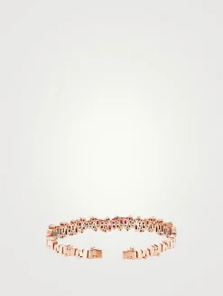 18K Rose Gold Shimmer Audrey Ruby Bangle Bracelet