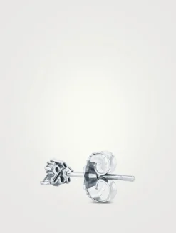 18K White Gold Classic Felicity Diamond Stud Earrings