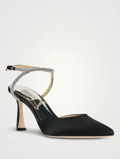 Kamilah Crystal Satin Pumps
