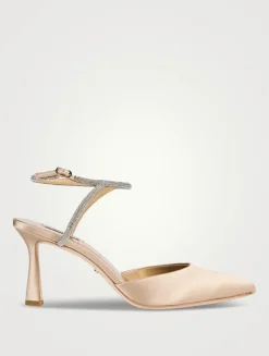 Kamilah Crystal Satin Pumps