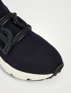 Kate Chain Knit Slip-On Sneakers