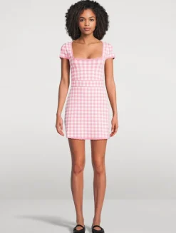Kellen Mini Dress In Gingham Print