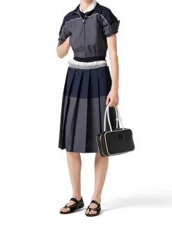 Kid Mohair Zipper Blouson Jacket