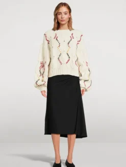 Kiwi Leaf Stitch Sweater