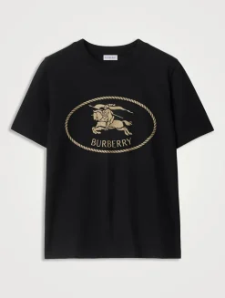 Knight Stamp Cotton T-shirt