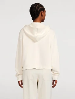 Knit Accent Zip Hoodie