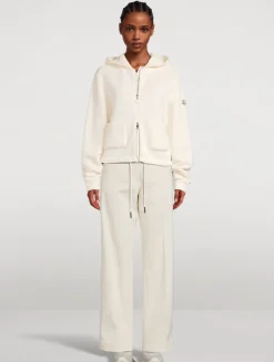 Knit Accent Zip Hoodie