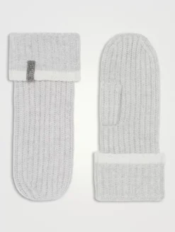 Knit Mittens With Monili