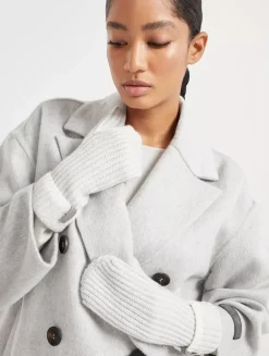 Knit Mittens With Monili