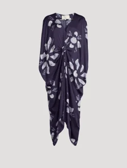 Knot Kaftan In Felicity Shell Print