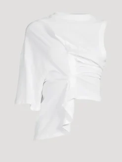 Knotted Asymmetric T-Shirt