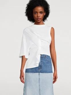 Knotted Asymmetric T-Shirt