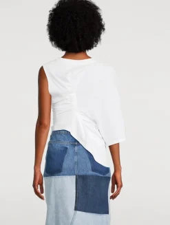 Knotted Asymmetric T-Shirt