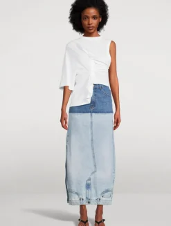 Knotted Asymmetric T-Shirt