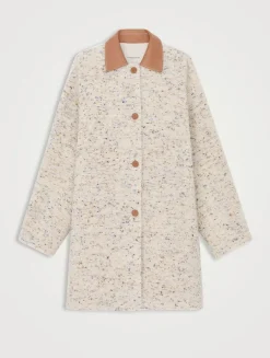 Knotted Bouclé Car Coat