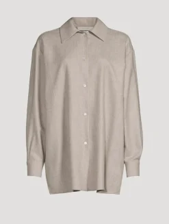 Komako Wool Cashmere Flannel Shirt