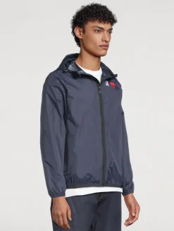 K-Way Nylon Zip Jacket With Hood