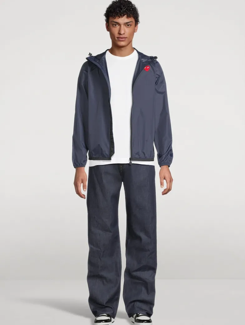 K-Way Nylon Zip Jacket With Hood