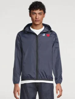 K-Way Nylon Zip Jacket With Hood