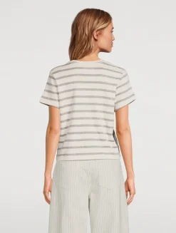 Kyle Tee In Campanula Stripe