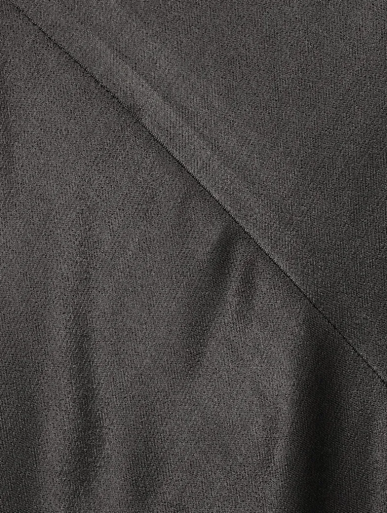 La Lune One-Shoulder Cowl Back Long Dress