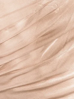 La Lune One-Shoulder Satin Gown