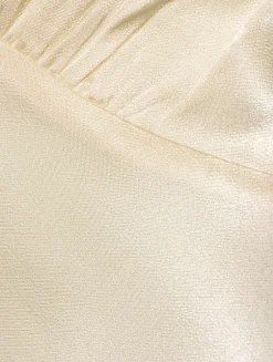 La Lune Satin Cross-Back Dress