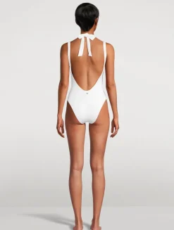La Sirene One-Piece Halter Swimsuit