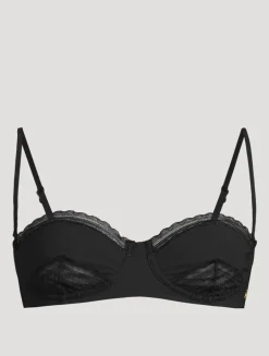 Lace Inset Balconette Bikini Top