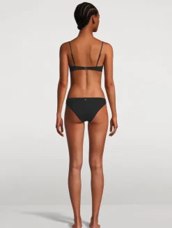 Lace Inset Bikini Bottom