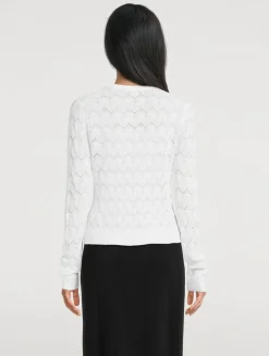 Lace-Stitch Cardigan