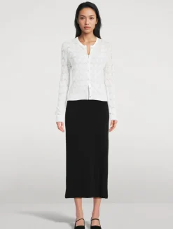 Lace-Stitch Cardigan