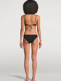 Lace-Up Demi Bikini Top