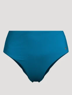 Lace-Up High-Waist Bikini Bottom