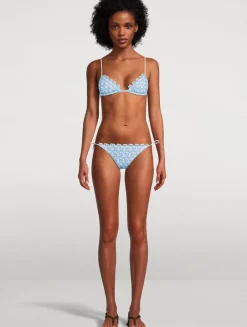 Lamé Lace Raschel Bikini Set