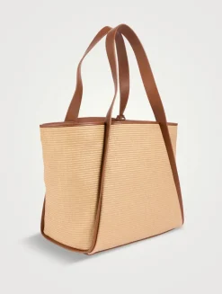 Large Alex Raffia Tote Bag