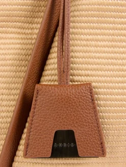 Large Alex Raffia Tote Bag