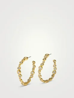 Large Asterales Hoop Earrings