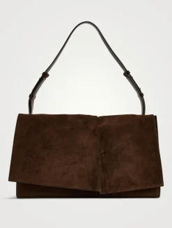 Large Baggy Suede Shoulder Bag