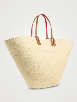 Large Cabata Raffia Tote Bag