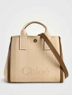 Large Chloé Carry Canvas Tote Bag