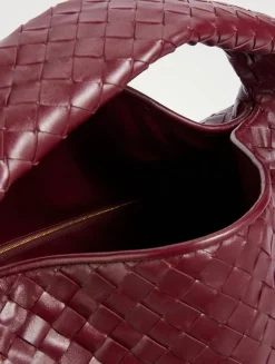 Large Hop Intrecciato Leather Shoulder Bag