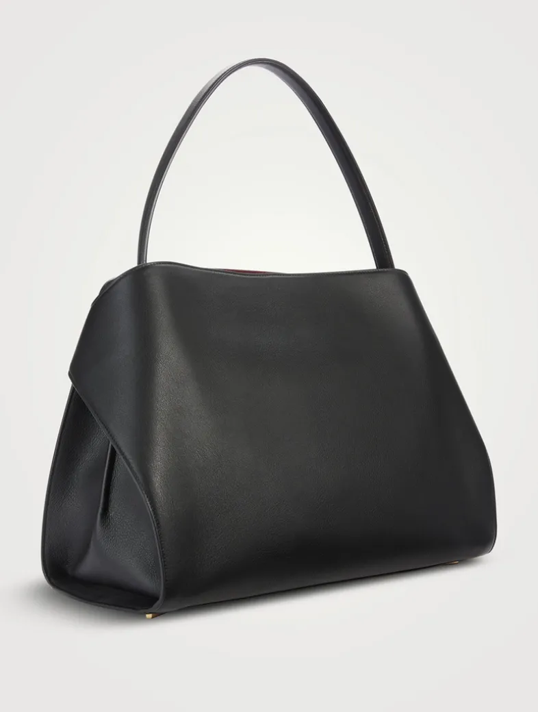 Large Hug Bicolour Leather Satchel