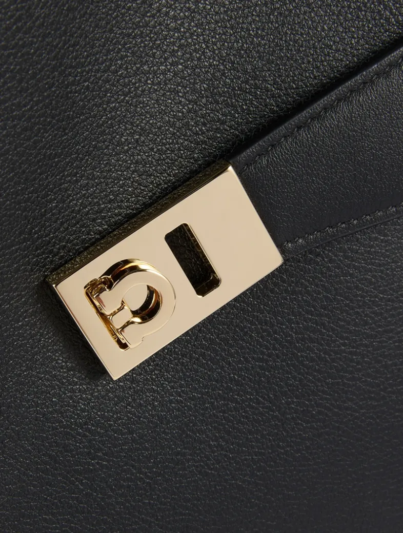 Large Hug Bicolour Leather Satchel