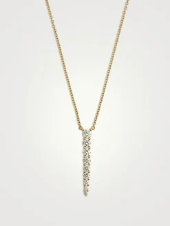 Large Identity 18K Gold Pendant Necklace