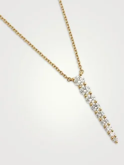 Large Identity 18K Gold Pendant Necklace