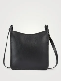 Large Le Foulonné Leather Square Crossbody Bag