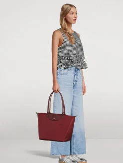 Large Le Pliage Green Shoulder Bag