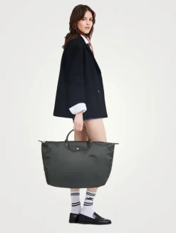 Large Le Pliage Green Travel Bag